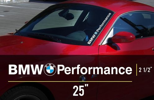 BMW logo Performance M3 M5 E34 E36 E39 E46 E60 E70 E90 Windshield Decal sticker